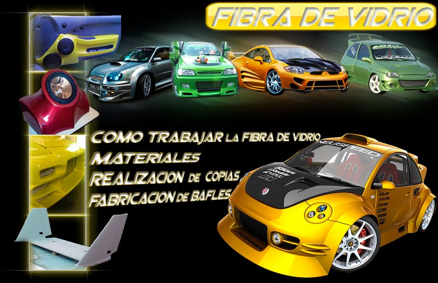 Manual Tuning Fibra De Vidrio Car Audio Pintura