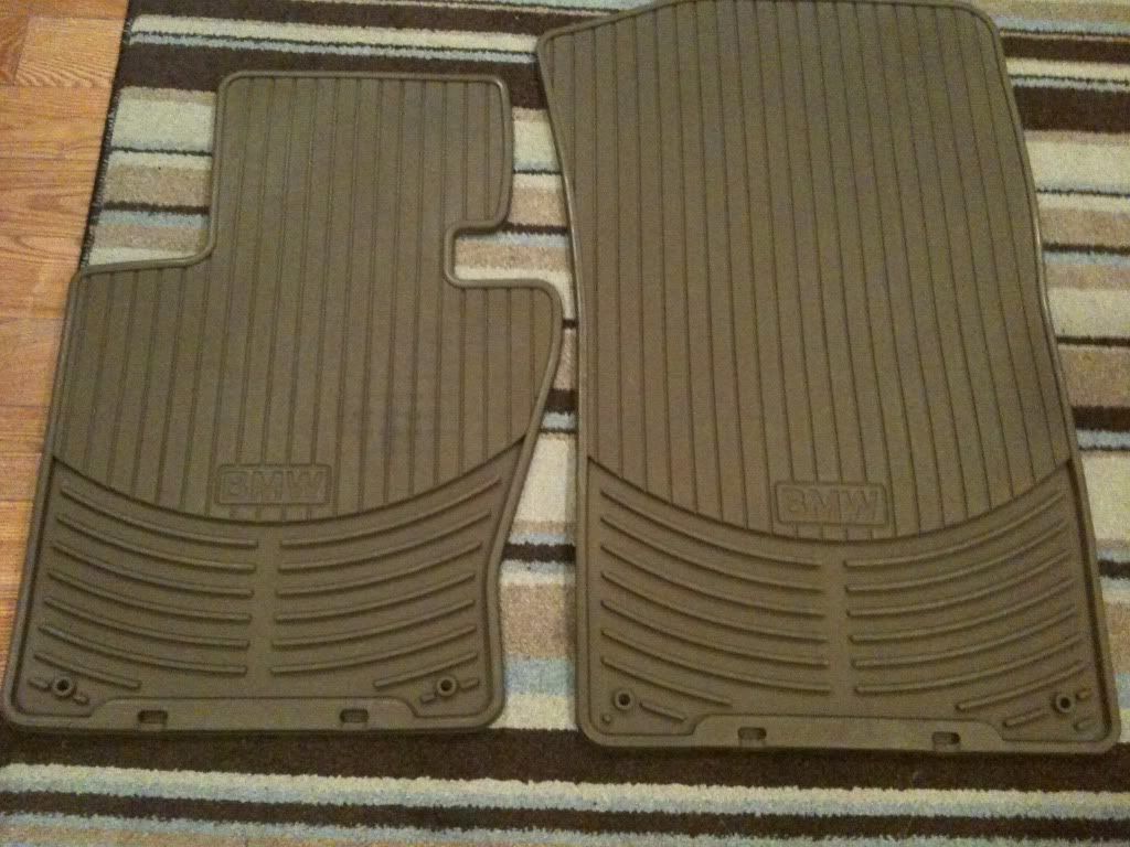 E9x beige e90 rubber floor mats 60