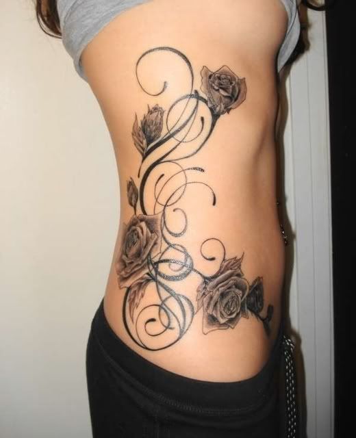 rose tattoo designs and music notes tattoos gallery 3