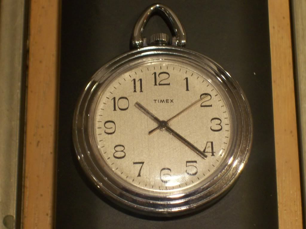 timex train pocket watch