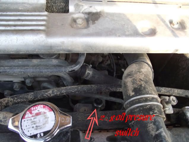 pajero oil pressure switch leak