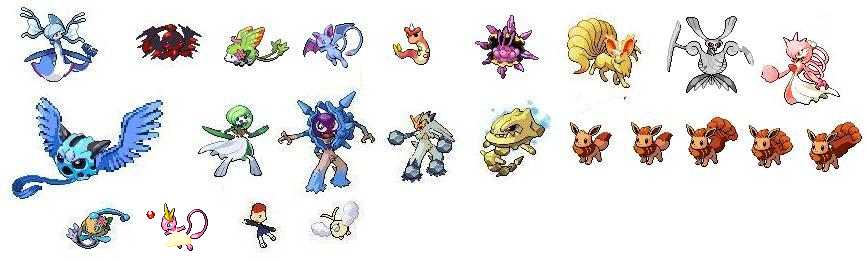 pokemon sprites list. Every Pokemon sprite I#39;ve made