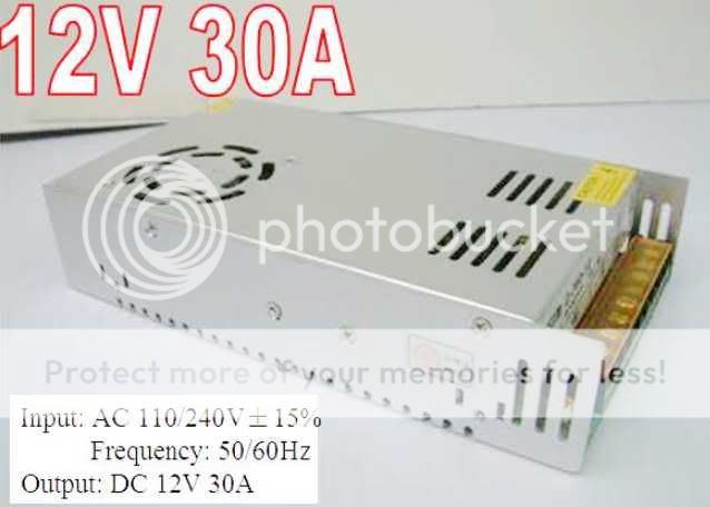 NW DC12V 30A universal Regulated Switching Power Supply  