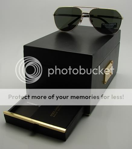 Dolce Gabbana Gold Limited Edition Sunglass 2073K New