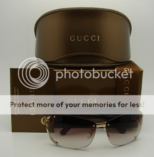 Authentic GUCCI Gold Sunglasses 2820   J5G *NEW*  