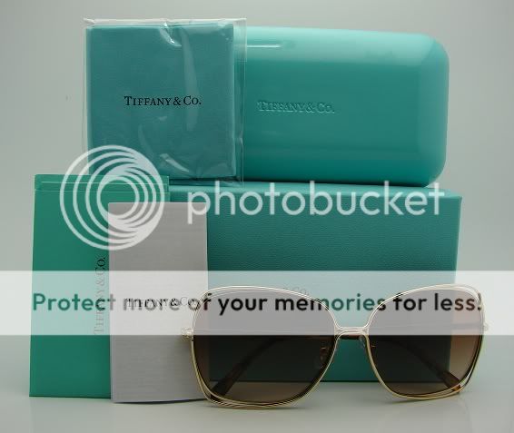 Authentic TIFFANY & CO. Gold Sunglasses 3026B   60023B *NEW*  