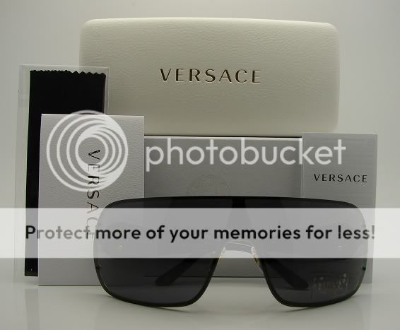 Authentic VERSACE Polarized Shield Sunglass 2126   100281 *NEW*  