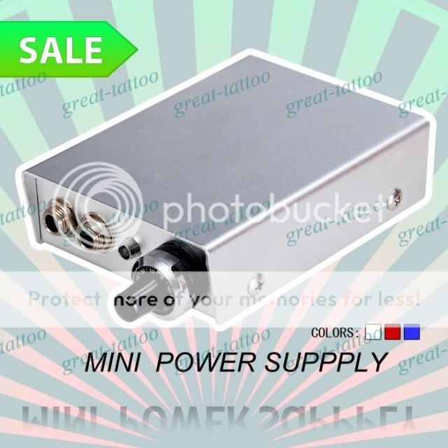 Mini Tattoo Power Supply For Tattoo Gun Grips Gun KIT  